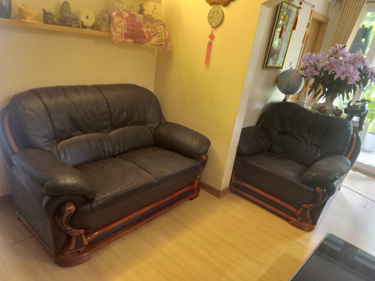 Bộ ghế đã sử dụng được 15 năm và cần thay vỏ bọc mới cho sofa
