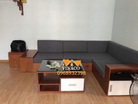 Đệm ghế sofa gỗ L – Tăng sự hấp dẫn cho phòng khách