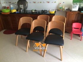 Bọc ghế ăn 5 chiếc cho nhà chị Hảo ở Văn Quán, Hà Đông