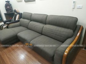Biến sofa da thành sofa vải với dịch vụ bọc lại ghế sofa của Vinaco