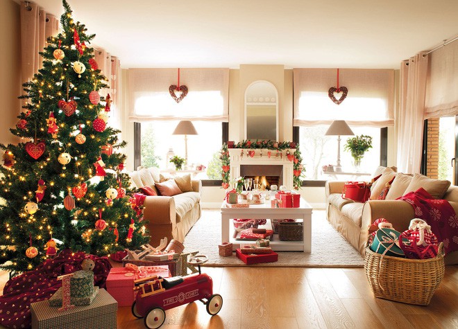 Trang trí nội thất tô điểm không gian tổ ấm bạn đón Giáng Sinh