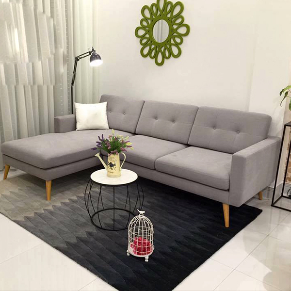 Mẹo hay giúp trang trí sofa phòng khách rộng hơn với sofa góc