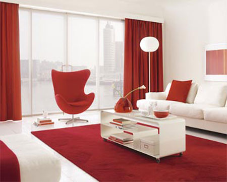 Bọc ghế sofa trắng đỏ tăng không khí ấm áp mùa Noel