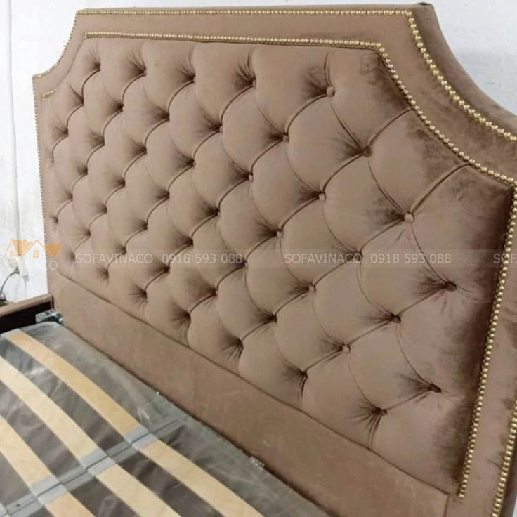 đầu giường bọc vải chống thấm cao cấp