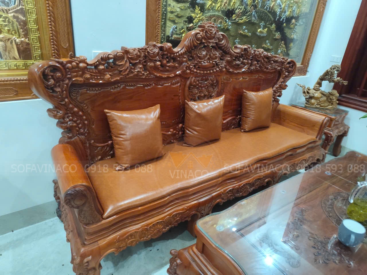 Bộ đệm ghế phòng khách sang trọng