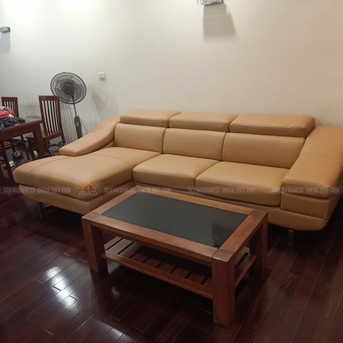 Ghế sofa boc da Nadia tại Láng Hạ 