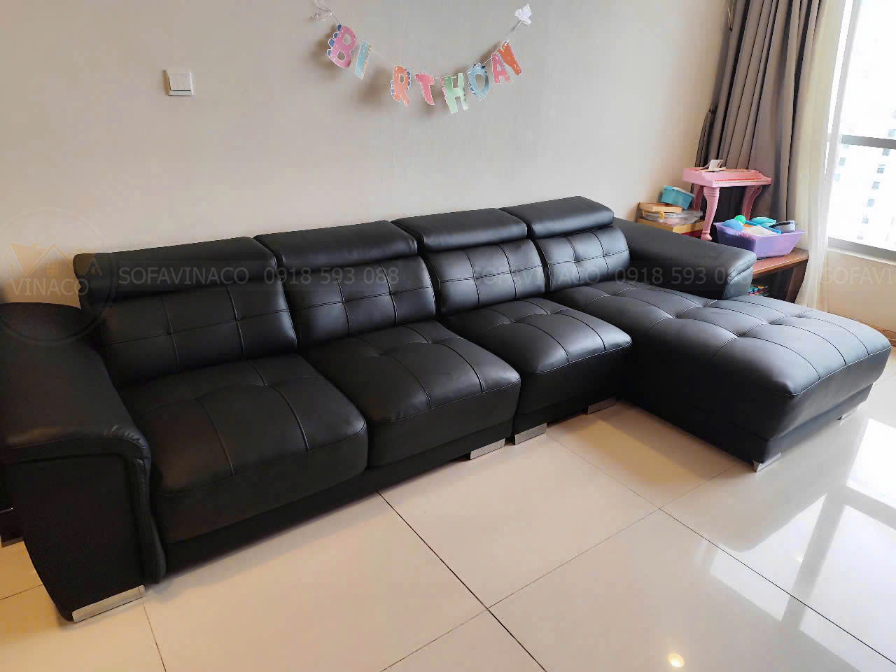 Bọc ghế sofa da chống mực, hạn chế trầy xước
