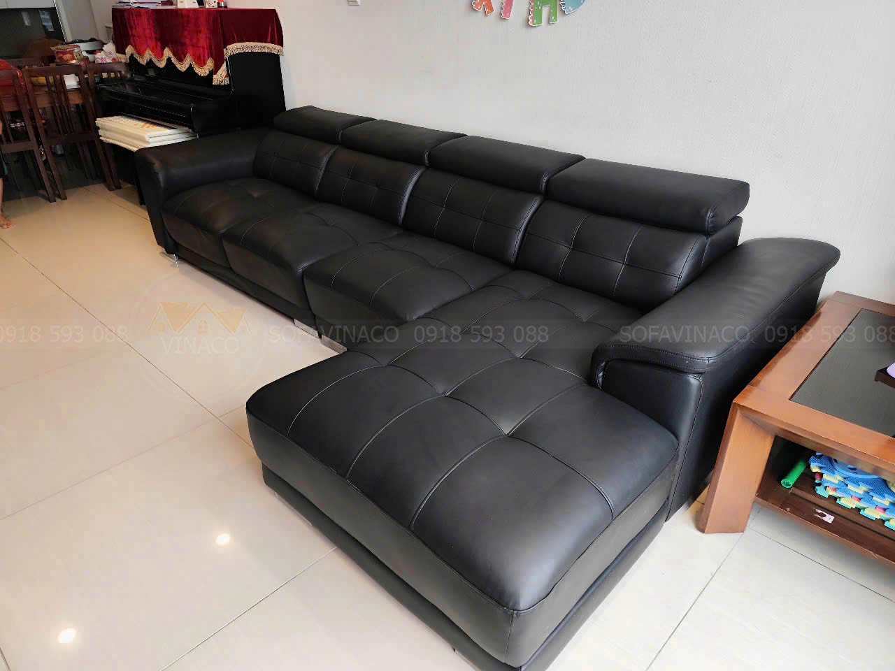 Hoàn thành bọc ghế sofa da 