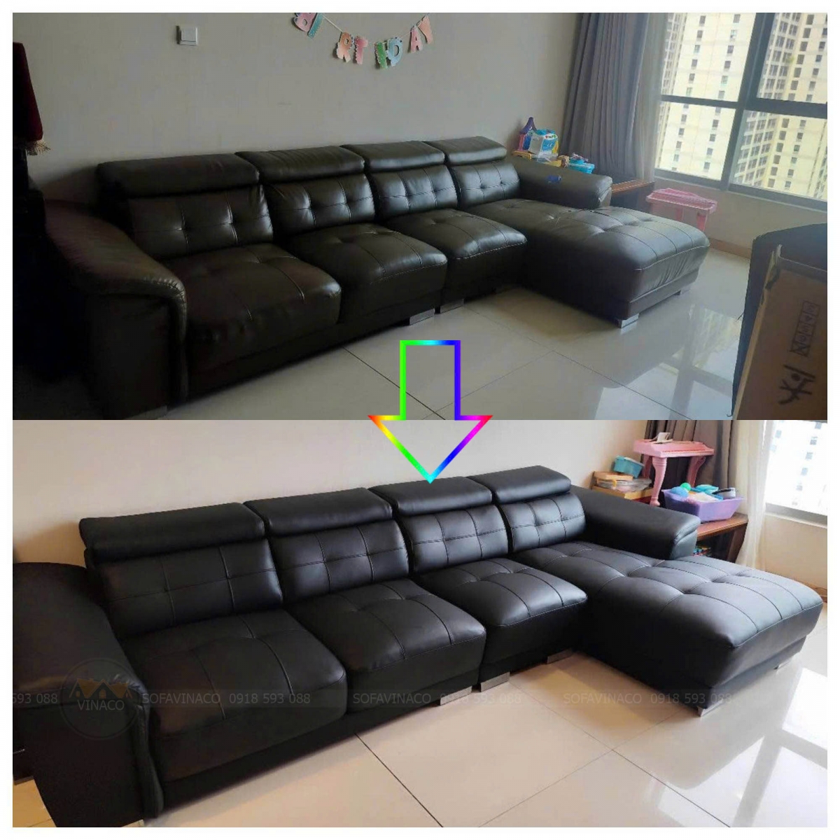 Sự thay đổi mới sau khi được bọc lại 