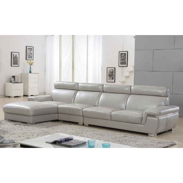 Sofa da màu trắng Lịch lãm, sang trọng và hiện đại
