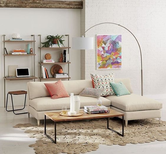 Mẹo hay giúp trang trí sofa phòng khách rộng hơn với sofa góc