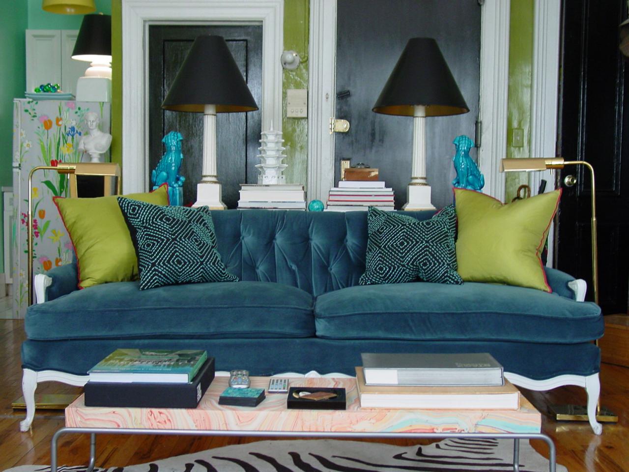 Sofa xanh cổ vịt mang vẻ đẹp riêng biệt cho không gian phòng khách