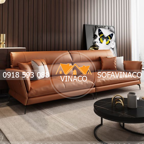 Ghế sofa với chất liệu da bền bỉ
