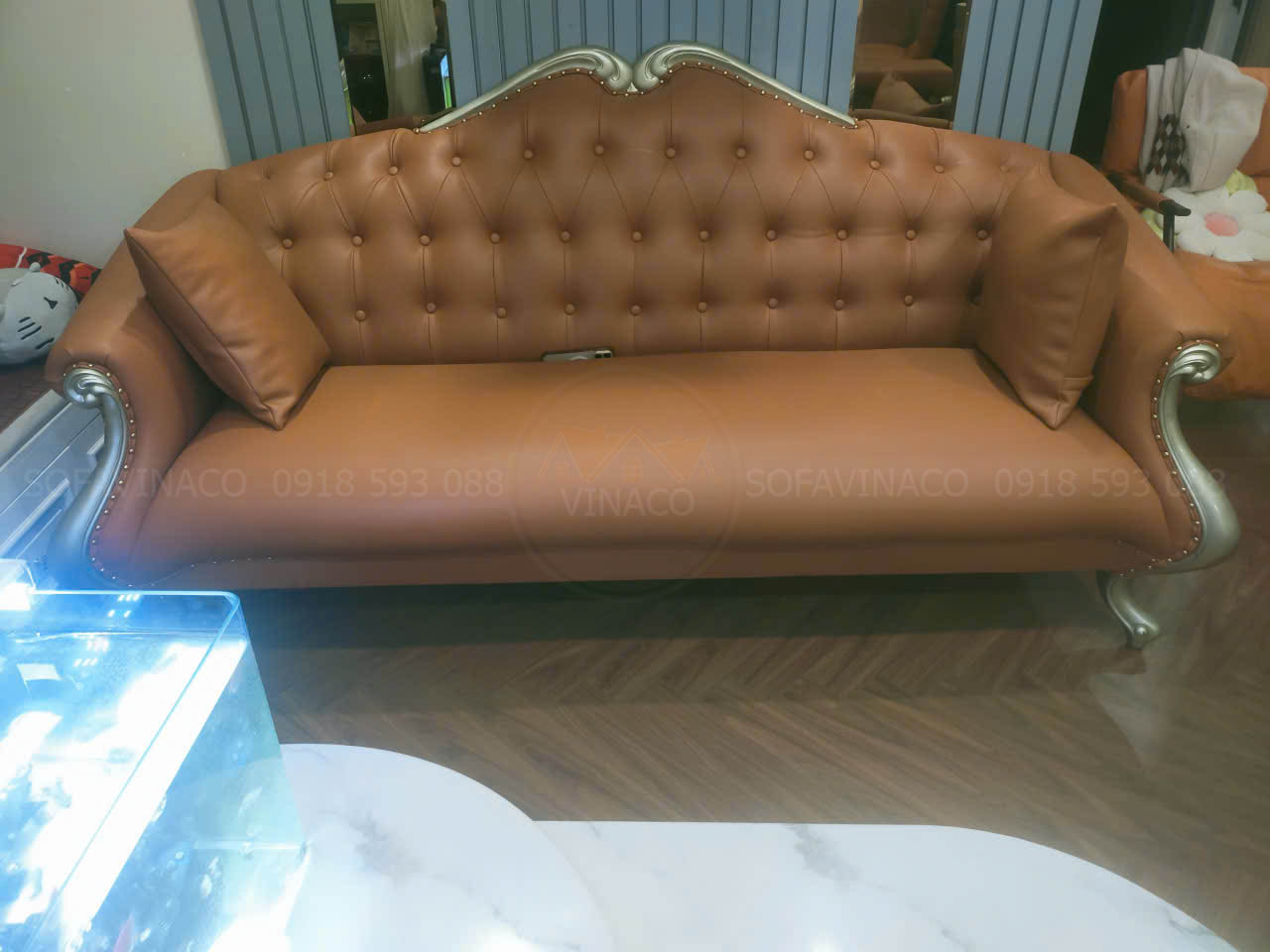 Bọc ghế sofa tân cổ điển tại Quan Hoa, Cầu Giấy, Hà Nội