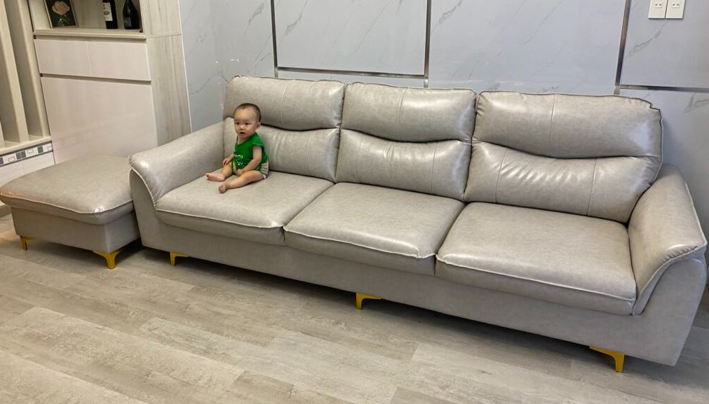 Quy trình bọc ghế sofa da cao cấp cho chị Lan ở Củ Chi, TPHCM