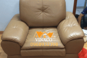 Bọc lại ghế sofa da nhà bác Thông – số 71 Lê Văn Lương