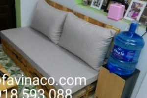 Những mẫu đệm ghế gỗ phòng khách màu ghi mà Vinaco đã làm