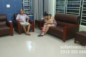 Bọc lại ghế sofa vải thành ghế sofa da tại huyện Sóc Sơn