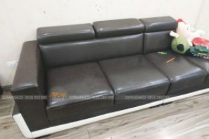 Thay vỏ các phần ghế sofa bị rách cho bộ ghế sofa ở Nguyễn Phong Sắc