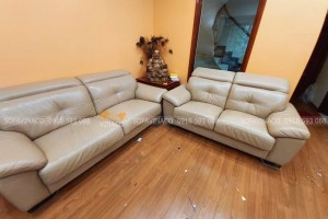 Bọc ghế sofa da siêu đẹp cho khách hàng tại Hưng Yên
