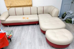 Bọc ghế sofa da thật bị bẩn và rạn nứt cho khách tại Hai Bà Trưng, Hà Nội