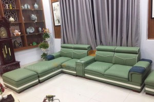 Bọc ghế sofa màu xanh rêu cho khách tại Đồng Nai