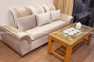 Bọc ghế sofa nhung mẫu TM11 tại Khương Thương, Đống Đa, Hà Nội