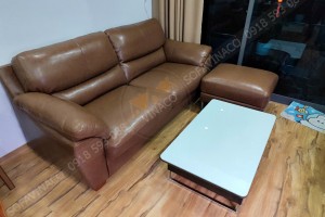 Bọc lại ghế sofa da cho khách tại Xuân Đỉnh