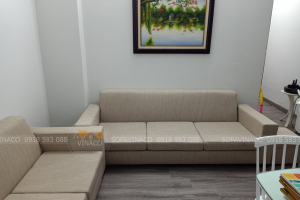 Bọc lại ghế sofa vải cho khách tại Bắc Linh Đàm