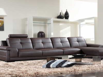 Bọc ghế sofa da giúp không gian phòng khách thêm ấn tượng