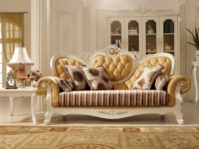Chọn mẫu đóng ghế sofa cho phòng khách cổ điển vintage