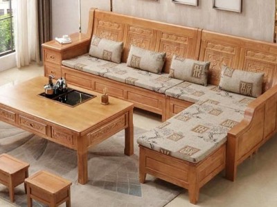 Mẹo hay tạo sự êm ái cho bộ sofa gỗ phòng khách nhà bạn