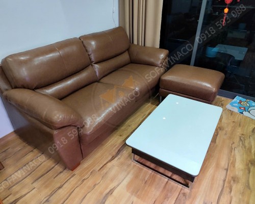 Bọc lại ghế sofa da cho khách tại Xuân Đỉnh