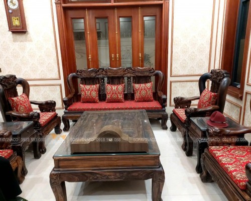 Có nên dùng đệm ghế gỗ phòng khách không dùng dây buộc?